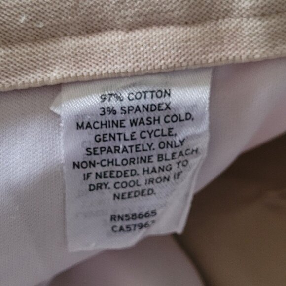 Wide-Leg Tan Caslon Pants Size 4. - Picture 5 of 7